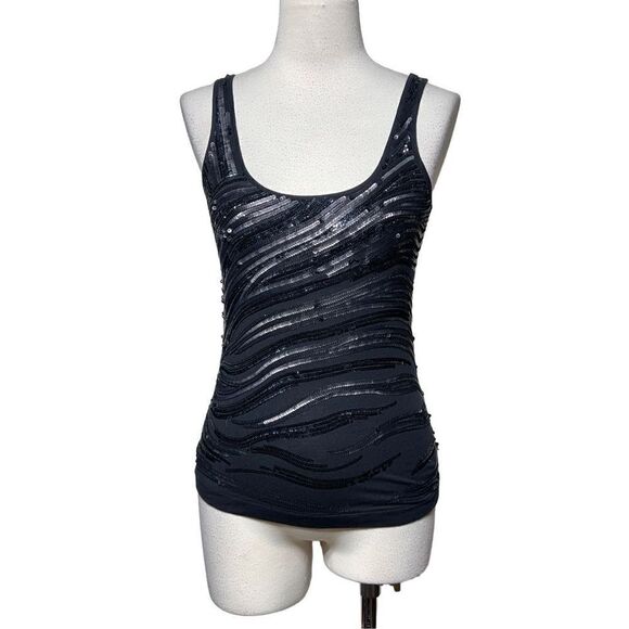 Express Black Sequin Tank Size XS - Picture 1 of 5